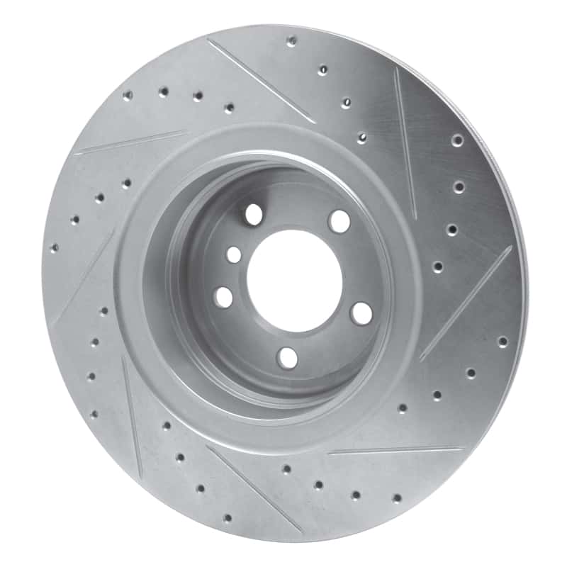 R1 Concepts — R1 07-08 BMW ALPINA B7 Rear Left Drilled & Slotted Silver Brake Rotor
R1 Brake Rotor Drill - view 4