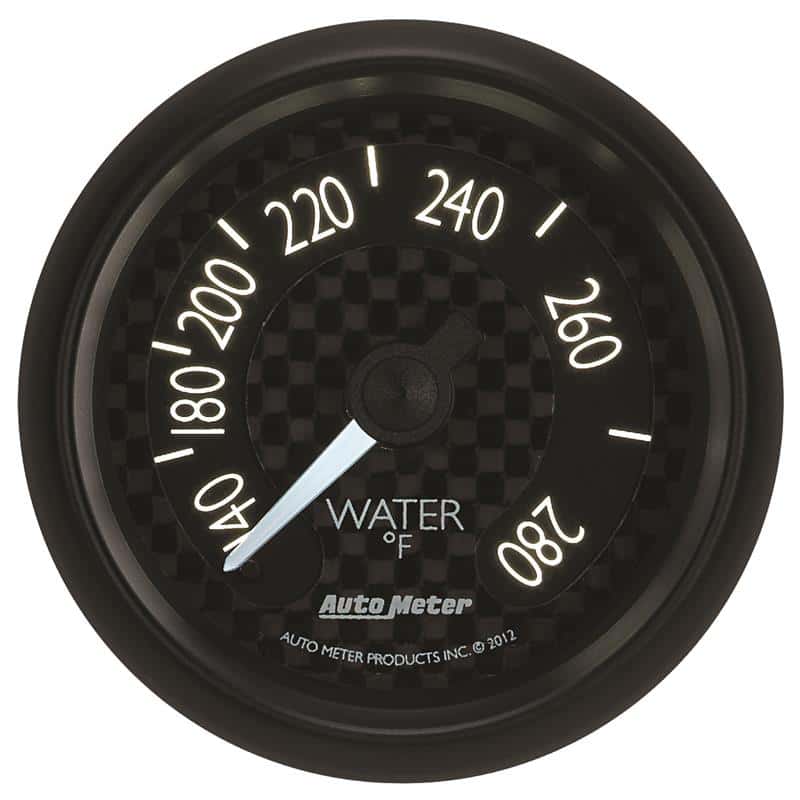 AutoMeter — Autometer GT Series 52mm Mechanical 140-280 Deg F Water Temperature Gauge
2-1/16" WATER TEMP, - view 5