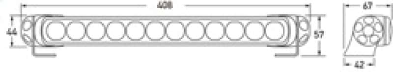 Hella — Hella Led Light Bar 350 / 14in Driving Beam - Clear - view 6