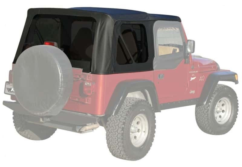Rampage — Rampage 1997-2006 Jeep Wrangler(TJ) OEM Replacement Top - Black Denim
Fctry Rplcmnt Sft Tp
Top-Soft - view 7