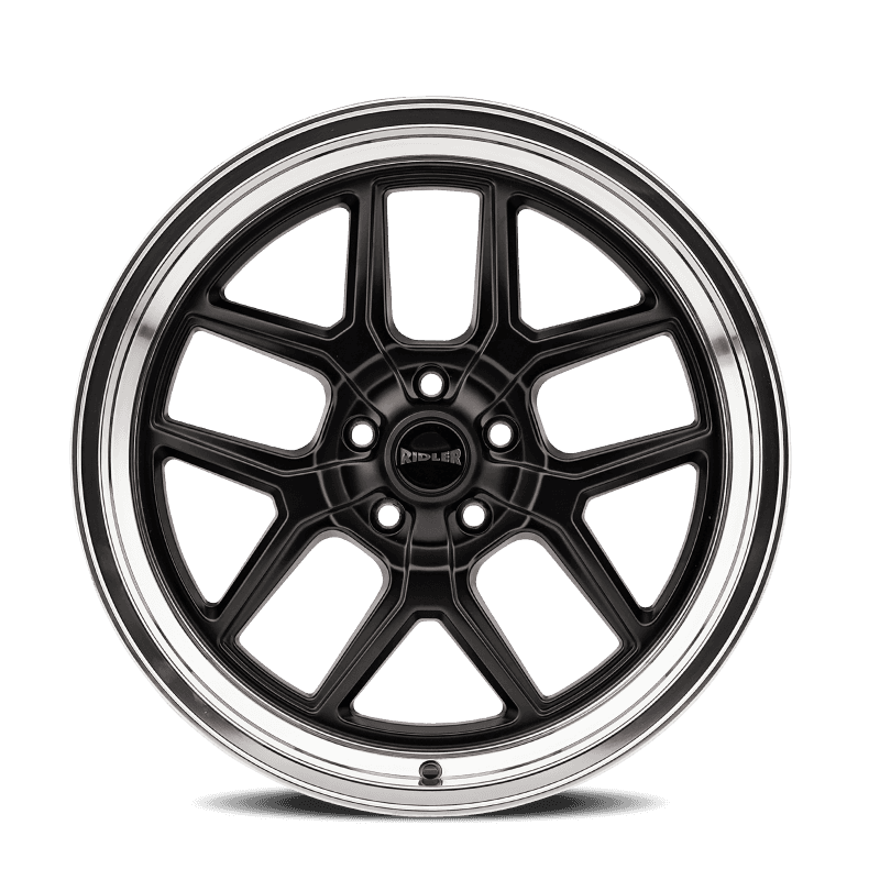 Ridler Wheels — Ridler 610 20x10 / 5x114.3 BP / 0mm Offset / 83.82mm Hub Matte Black Polished Wheel - view 3