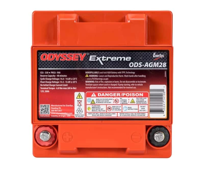 Odyssey Battery — Odyssey Battery Powersport Extreme AGM Battery (PC925L)
Odyssey ODS-AGM28 - view 3
