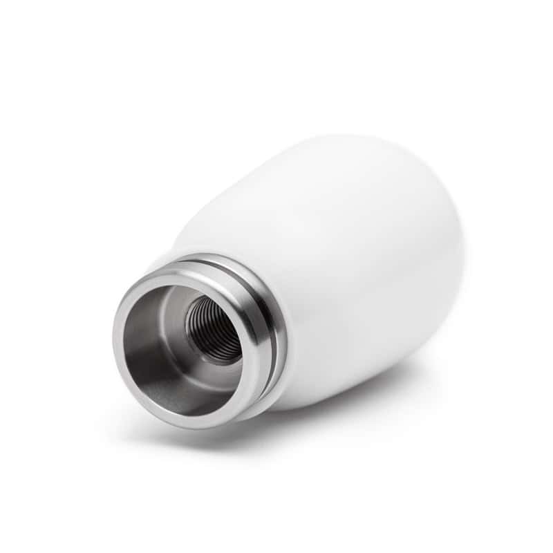 COBB — Cobb Subaru 6-Speed Tall Weighted COBB Shift Knob - White (Incl. Both Red + Blk Collars) - view 2