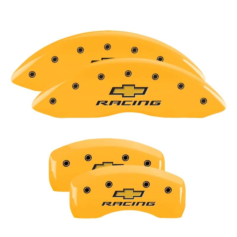 MGP — MGP 4 Caliper Covers Engraved Front & Rear Chevy racing Yellow finish black ch
Caliper Covers - view 1