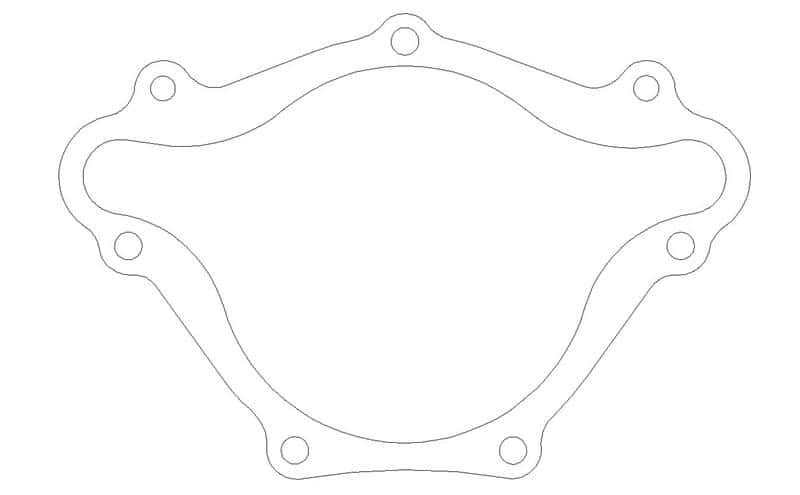 Cometic Gasket — Cometic Chrysler R3 Block V8 .018in AFM Water Pump Gasket
Coolant Gasket - view 1