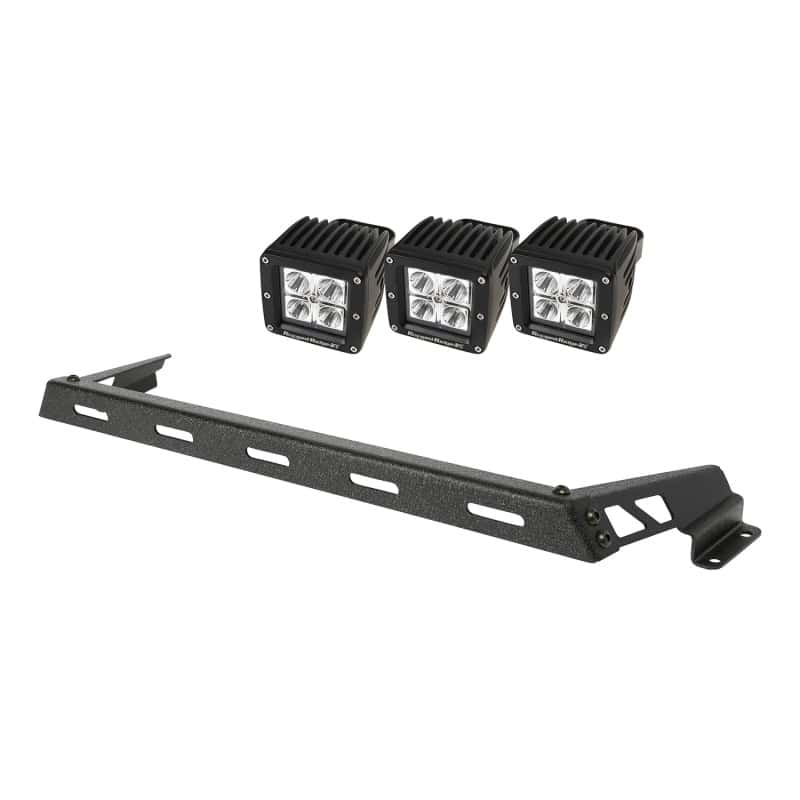 Rugged Ridge — Rugged Ridge 07-18 Jeep Wrangler JK Black 3 Sqaure LED Hood Mounted Light Bar Kit
OFFROAD_LIGHTING
LED Light Bar - view 1