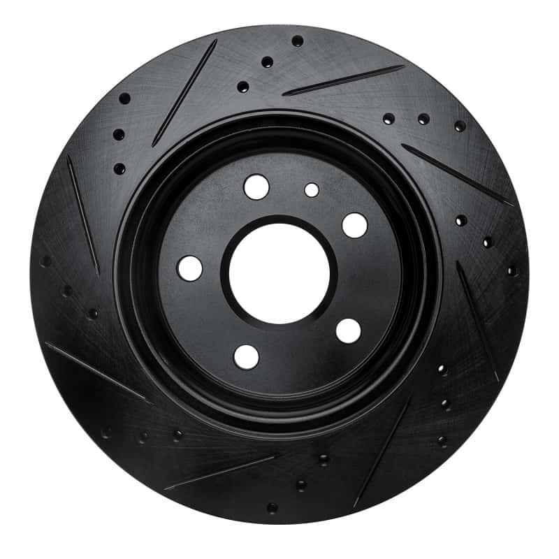 R1 Concepts — R1 10-25 Buick Regal Rear Right Drilled & Slotted Black Brake Rotor
R1 Brake Rotor Drill - view 5