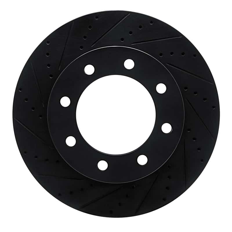 R1 Concepts — R1 12-25 Ford F-350 Super Duty 4WD Front Left Drilled & Slotted Black Brake Rotor
R1 Brake Rotor Drill - view 1