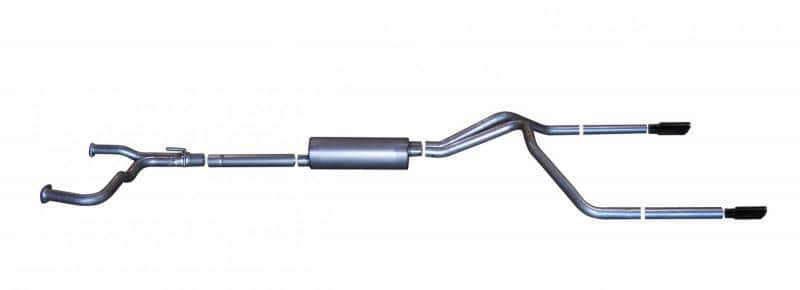 Gibson — Gibson 04-09 Nissan Titan LE 5.6L 2.5in Cat-Back Dual Split Exhaust - Black Elite
Truck/Suv - view 1