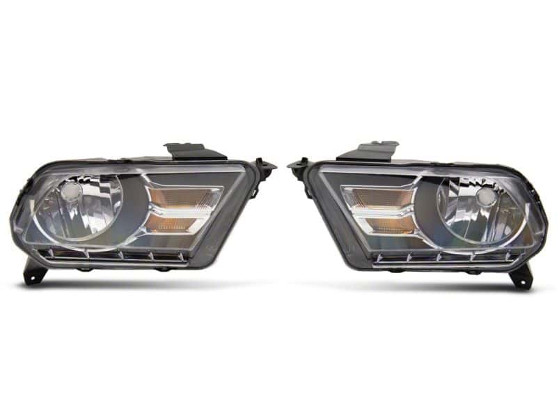 Raxiom — Raxiom 10-12 Ford Mustang Axial Series OEM Style Rep Headlights- Chrome Housing (Clear Lens)
Headlights - view 2