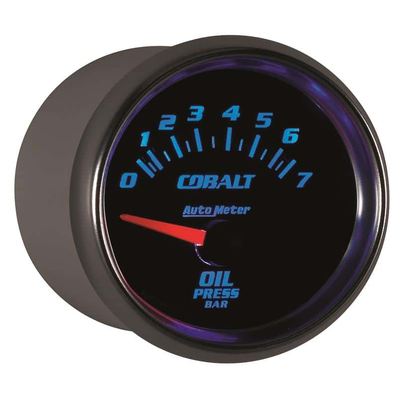 AutoMeter — Autometer Cobalt 52mm 0-7 BAR Short Sweep Electric Oil Pressure Gauge
GA 2" OILP 7BAR E CB - view 8