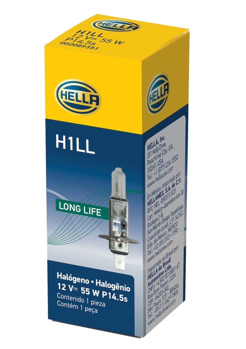 Hella — Hella Bulb H1 12V 55W P14.5s T2.5 LONGLIFE
H1LL Halogen Bulb - view 6