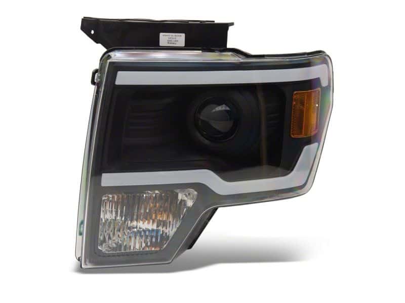 Raxiom — Raxiom 09-14 Ford F-150 Axial Series Projector Headlights w/ LED Light Bar- Blk Housing (Clear Lens)
Headlights - view 12