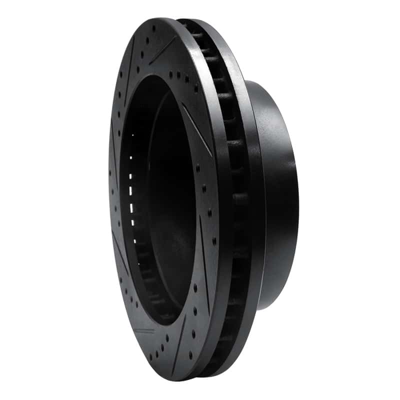R1 Concepts — R1 99-99 Ford F-250 4WD (Super Duty) Front Right Drilled & Slotted Black Brake Rotor
R1 Brake Rotor Drill - view 4