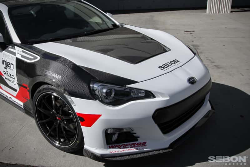 Seibon — Seibon 12-13 BRZ/FRS DV Carbon Fiber Hood - view 7