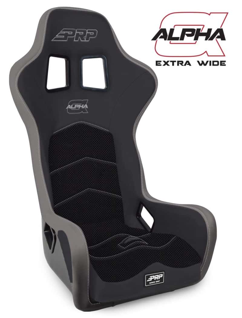 PRP Seats — PRP Alpha Composite Seat/Extra Wide- Black/Grey - view 1
