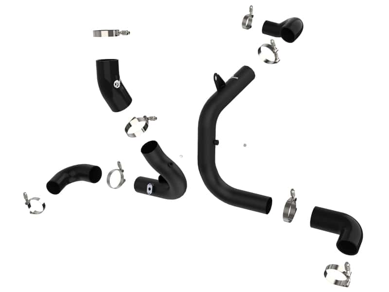 aFe — aFe BladeRunner 15-20 VW GTI (MKVII) L4-2.0L (t) Aluminum Hot and Cold Charge Pipe Kit Black
Charge Pipe Kit - view 3
