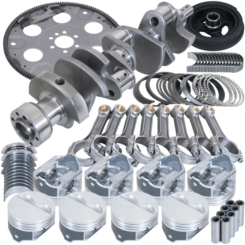 Eagle — Eagle Chevy 350 1Pc 3.750in Crank 5.700in I-Beam Rods 4.040in Pistons 153 Tooth FP Balanced Assembly
Bal Street Perf Assy - view 1