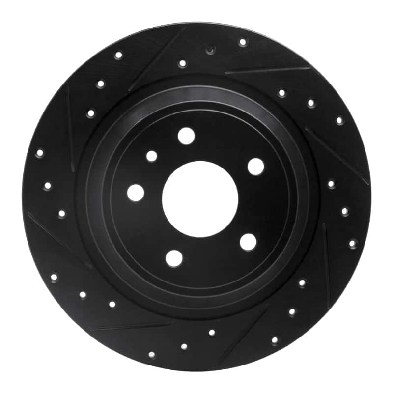R1 Concepts — R1 13-20 Ford Fusion Rear Left Drilled & Slotted Black Brake Rotor
R1 Brake Rotor Drill - view 1