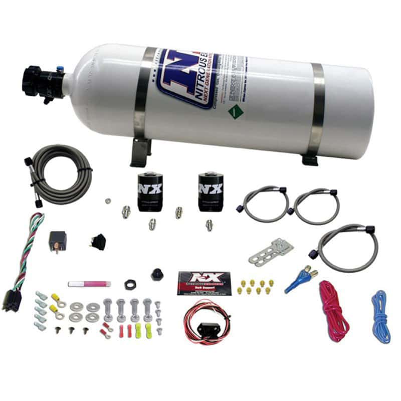 Nitrous Express — Nitrous Express Universal Fly By Wire Single Nozzle Nitrous Kit w/15lb Bottle (Incl TPS Switch)
Injection System Kit
N2OSys - view 3