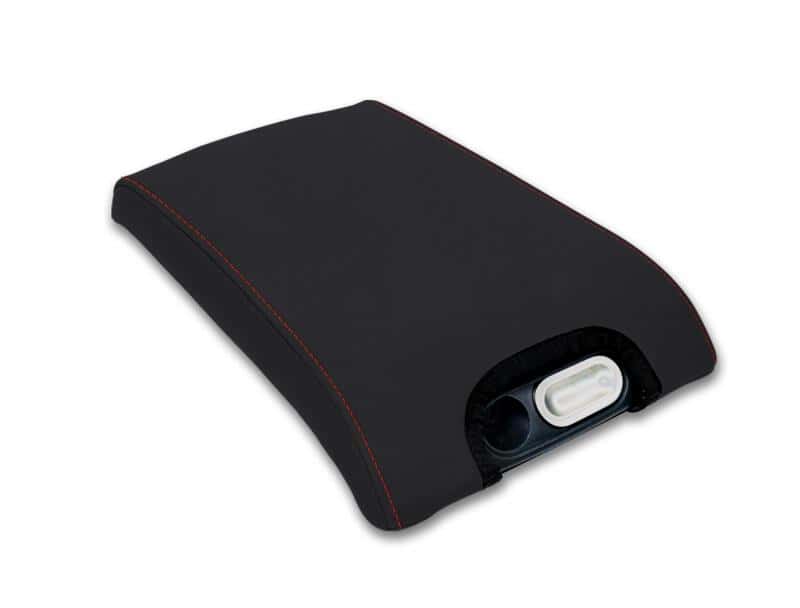 PRP Seats — PRP 10-14 Ford Raptor Center Console Cover - Black with Red Stitch - view 1