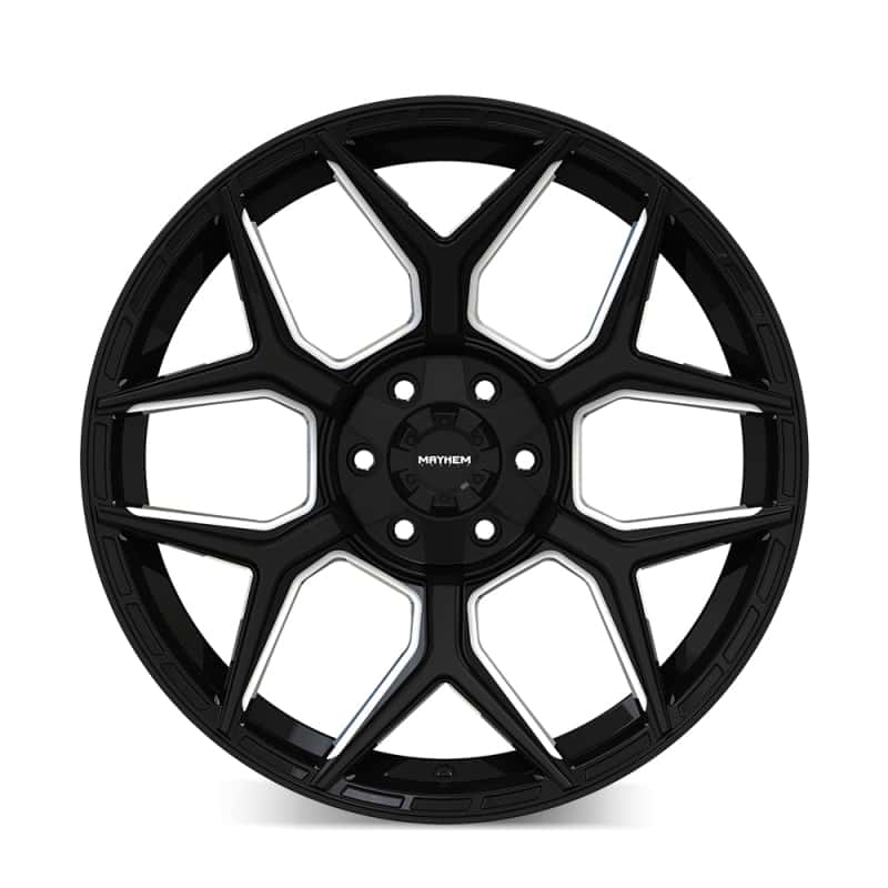 Mayhem — Mayhem Vanquish 8119 20X9 / 6x135/6x139.7 / 0mm Offset / 106.1mm Hub - Gloss Black Milled
MAYHEM 8119 - view 2
