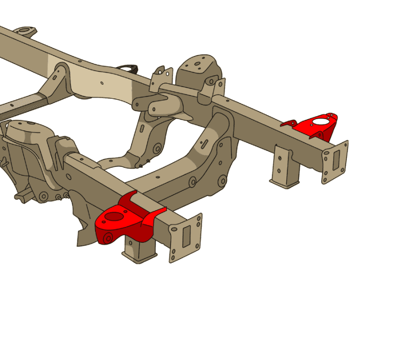 RustBuster — Rustbuster 09-24 RAM 1500 Core Support Mount - Left - view 2