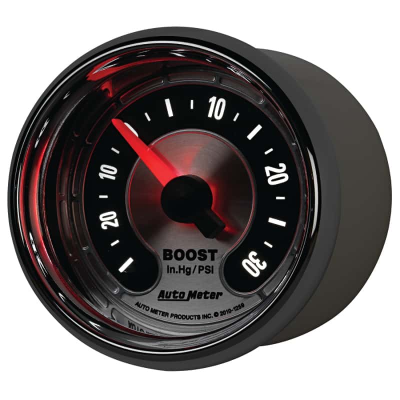 AutoMeter — Autometer American Muscle 52mm Full Sweep Electric 30 In Hg.-Vac/30PSI Boost Vacuum Gauge
GA 2" BST 30PSI ST A - view 7