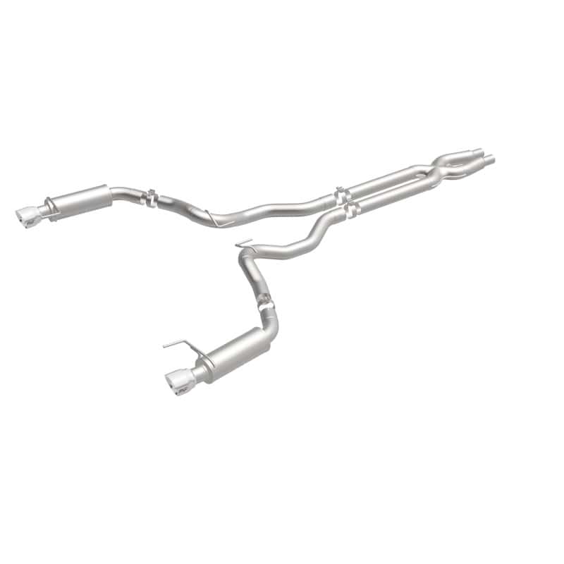 Magnaflow — MagnaFlow Cat Back, SS, 3in, Competition, Dual Split Polished 4.5in Tips 2015 Ford Mustang GT V8 5.0
Cat-Back - view 3