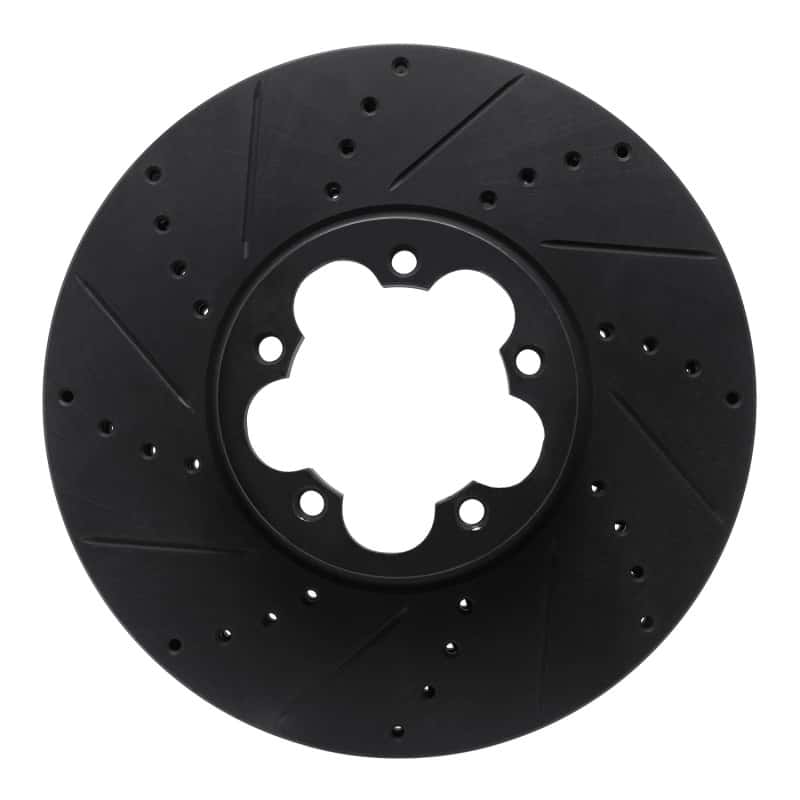R1 Concepts — R1 15-25 Ford Transit-350 HD/DRW Front Left Drilled & Slotted Black Brake Rotor
R1 Brake Rotor Drill - view 1