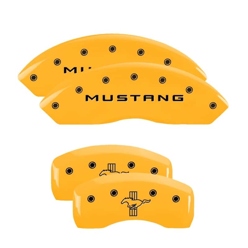 MGP — MGP 4 Caliper Covers Engraved Front Mustang Rear Bar & Pony Yellow Finish Blk Char 2004 Ford Mustang
Caliper Covers - view 1