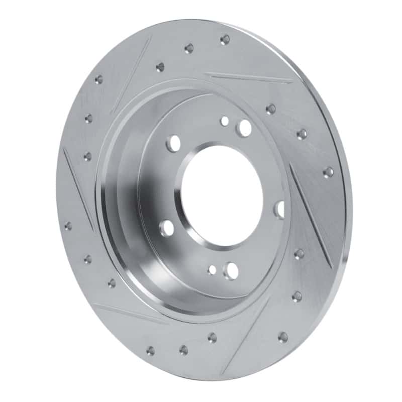 R1 Concepts — R1 11-25 Hyundai Elantra Coupe Rear Right Drilled & Slotted Silver Brake Rotor
R1 Brake Rotor Drill - view 4