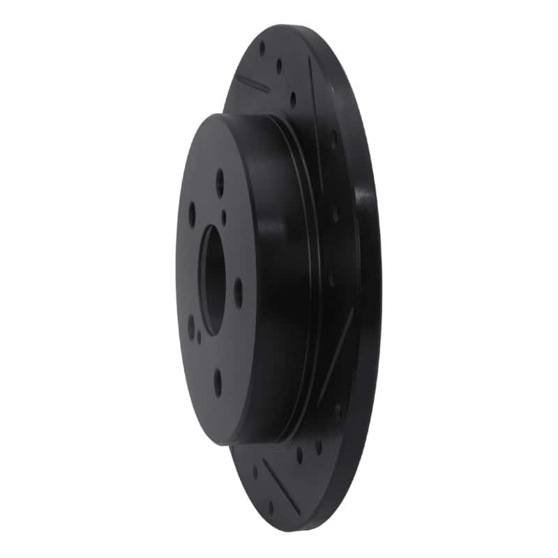 R1 Concepts — R1 2015-2025 Lexus ES250 Rear Right Drilled & Slotted Black Brake Rotor
R1 Brake Rotor Drill - view 2