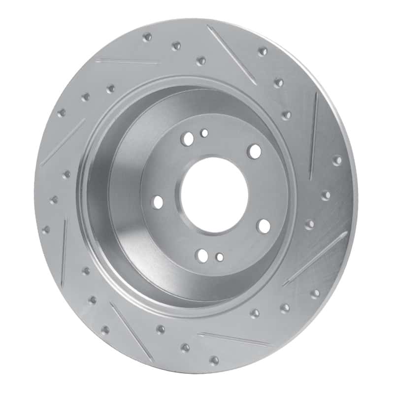 R1 Concepts — R1 10-21 Hyundai Santa Fe Rear Left Drilled & Slotted Silver Brake Rotor
R1 Brake Rotor Drill - view 4