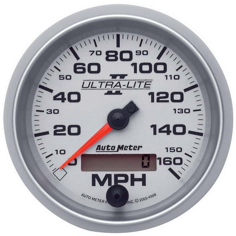 AutoMeter — Autometer Ultra-Lite II 3-3/8in 0-160MPH Electronic Programmable Speedometer
3-3/8" SPEEDO, 160 M - view 2