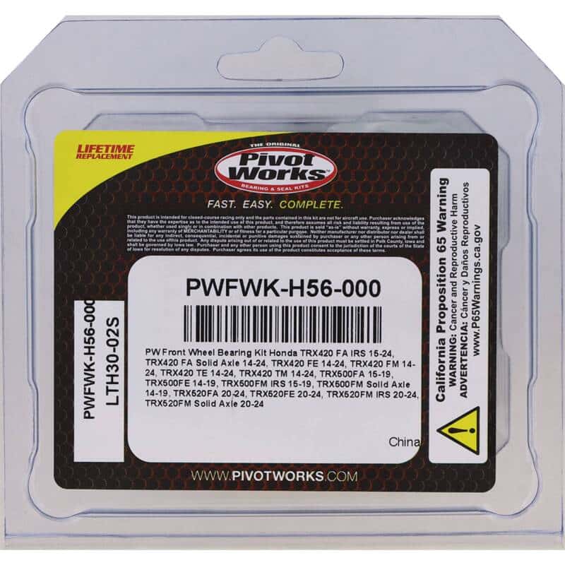 Pivot Works — Pivot Works 15-23 Honda TRX420 FA IRS Front Wheel Bearing Kit - view 3