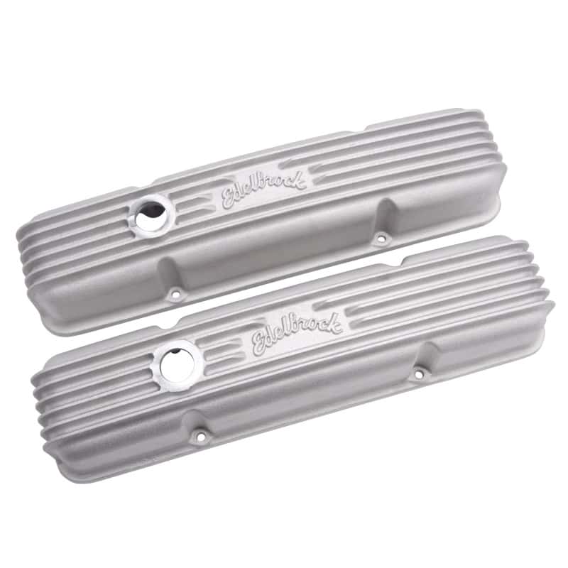 Edelbrock — Edelbrock Valve Cover Classic Series Chevrolet 1959-1986 262-400 CI V8 w/ Breather Holes Satin
ELITE - view 4