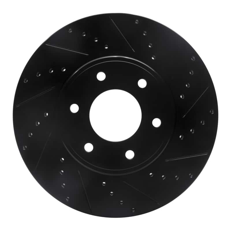 R1 Concepts — R1 06-09 Chevrolet Trailblazer Front Right Drilled & Slotted Black Brake Rotor
R1 Brake Rotor Drill - view 1