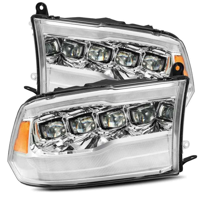 AlphaRex — AlphaRex 09-18 Dodge Ram 1500HD NOVA LED Projector Headlights Plank Style Design Chrome w/DRL
Projector Headlights - view 1