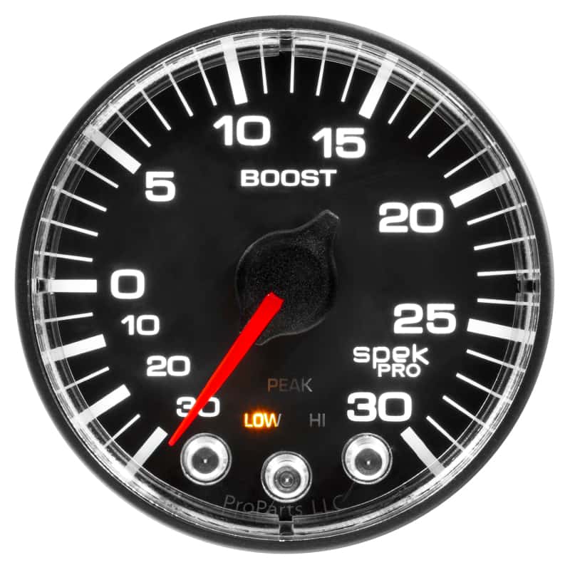 AutoMeter — Autometer Spek-Pro 52.4mm 30inHG-30PSI Digital Stepper Motor Vac/Boost Gauge
GA 2" BST 30 BFB SPK - view 6
