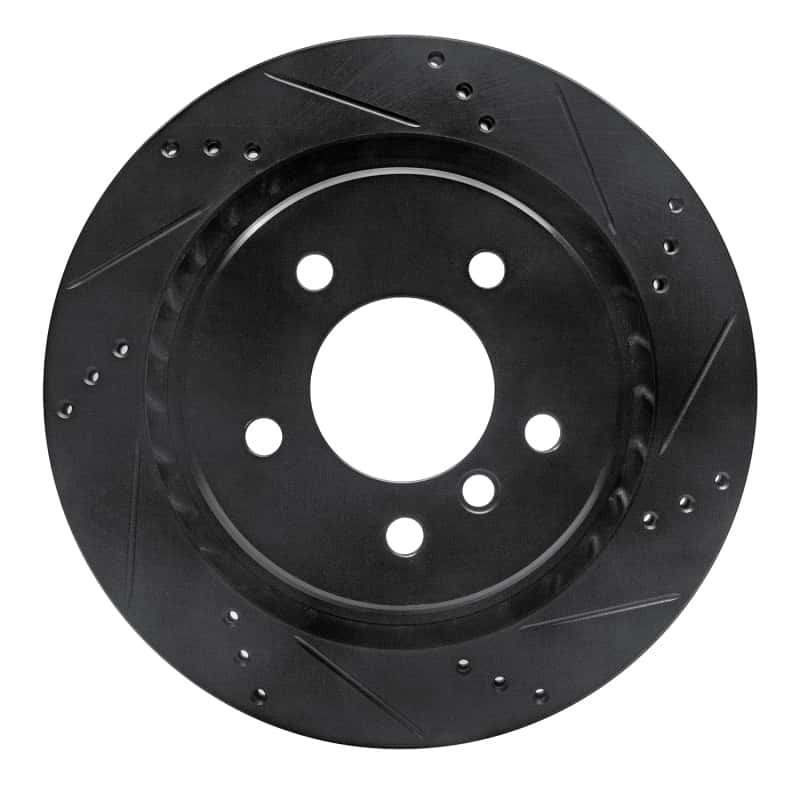 R1 Concepts — R1 95-02 BMW Z3 Left Rear Drilled & Slotted Black Brake Rotor
R1 Brake Rotor Drill - view 1