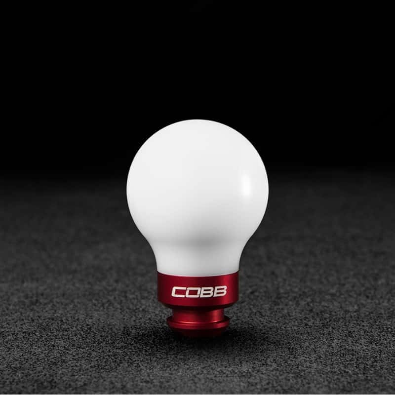 COBB — Cobb Subaru 5-Speed COBB Knob - White w/ Race Red - view 1