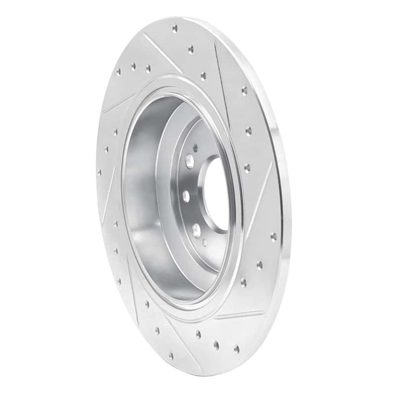 R1 Concepts — R1 09-14 Acura TL Rear Left Drilled & Slotted Silver Brake Rotor
R1 Brake Rotor Drill - view 4