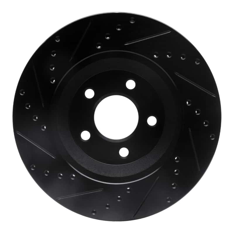 R1 Concepts — R1 05-14 Ford Mustang Front Right Drilled & Slotted Black Brake Rotor
R1 Brake Rotor Drill - view 5