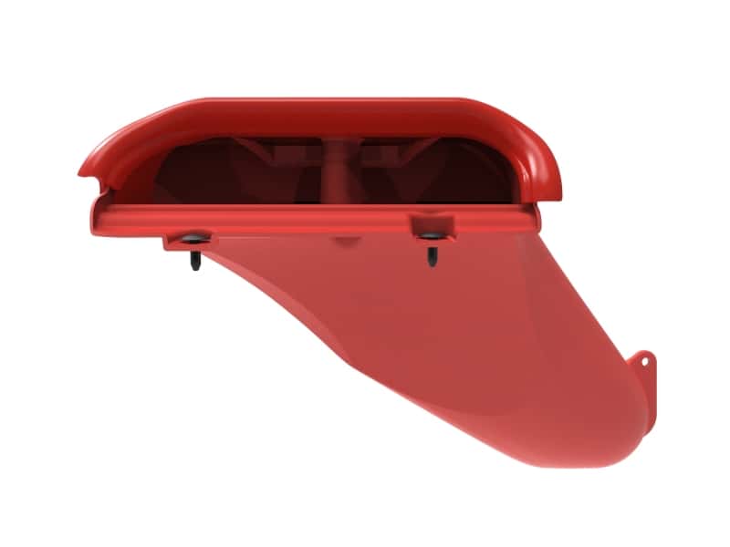 aFe — aFe Rapid Induction Dynamic Air Scoop 2021+ Ford F-150V6/V8 - Red
Dynamic Air Scoop - view 4