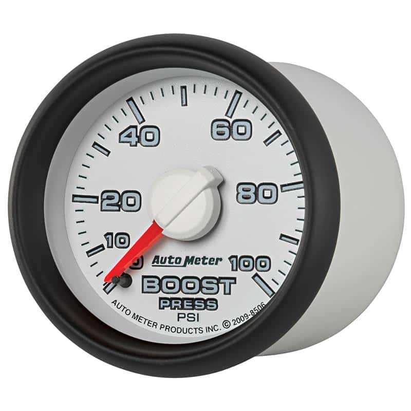 AutoMeter — Autometer Factory Match 52.4mm Mechanical 0-100 PSI Boost Gauges 3 pressure Ranges
2-1/16" BOOST, 0-100 - view 6