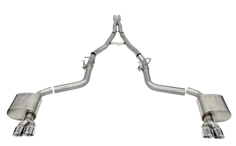 CORSA Performance — Corsa 15-23 Challenger SRT/Hellcat/Demon/Redeye 2.75in Valved CB DR Exit w/ Twin 3.5in Pol Pro Tips
Exhaust - view 3