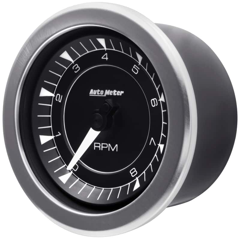 AutoMeter — Autometer Chrono 3-3/8in 10k RPM In Dash Tachometer Gauge
3.4" TACH 8K RPM CHR - view 9