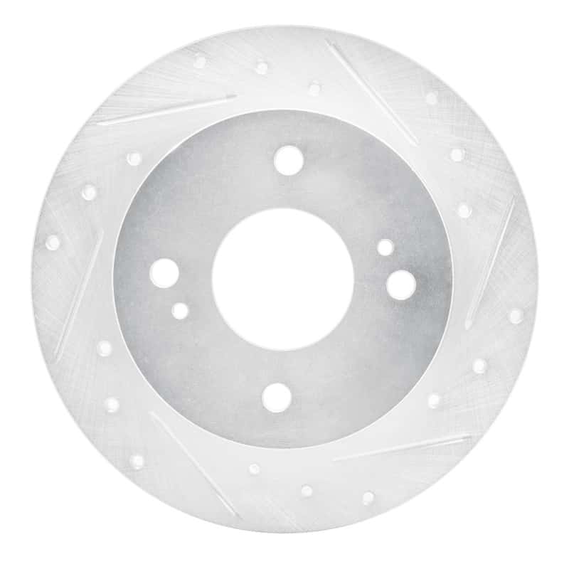 R1 Concepts — R1 90-06 Infiniti G20 Rear Right Drilled & Slotted Silver Brake Rotor
R1 Brake Rotor Drill - view 1
