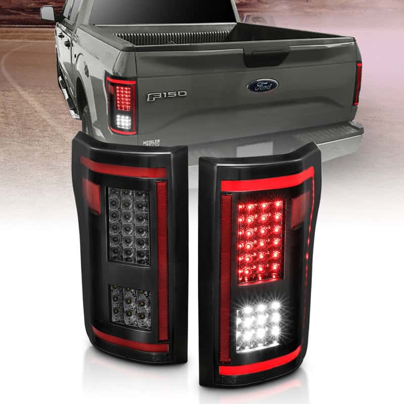 ANZO — ANZO 15-17 Ford F-150 LED Taillights - Smoke
Tail Light Set
LED Taillights - view 1